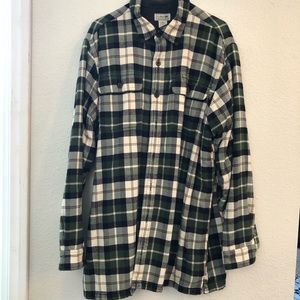 LL Bean fleece-lined flannel